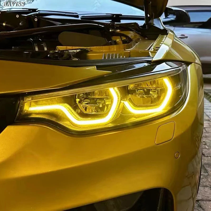 DRL yellow gold color LED board F80 F82 F83 F32 F36 F33 LCI daytime running light lemon yellow 1ste for F36