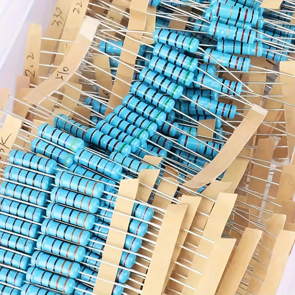 1300PCS 1/2W 0.5W 1% 1R 3M Ohm 130Values Metal Film Resistor