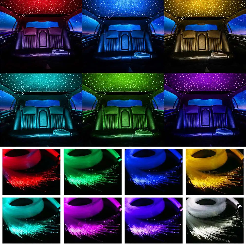 RGBW 1/2/4 Split Machine Car Roof Star Light APP Control Fib