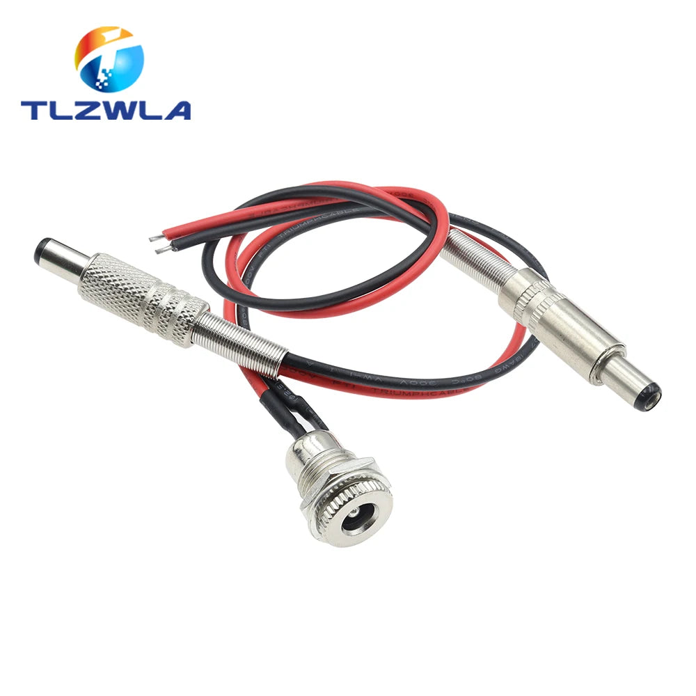 1PCS DC099 5.5 x 2.1mm 5.5 x 2.5mm DC Power Socket Threaded 
