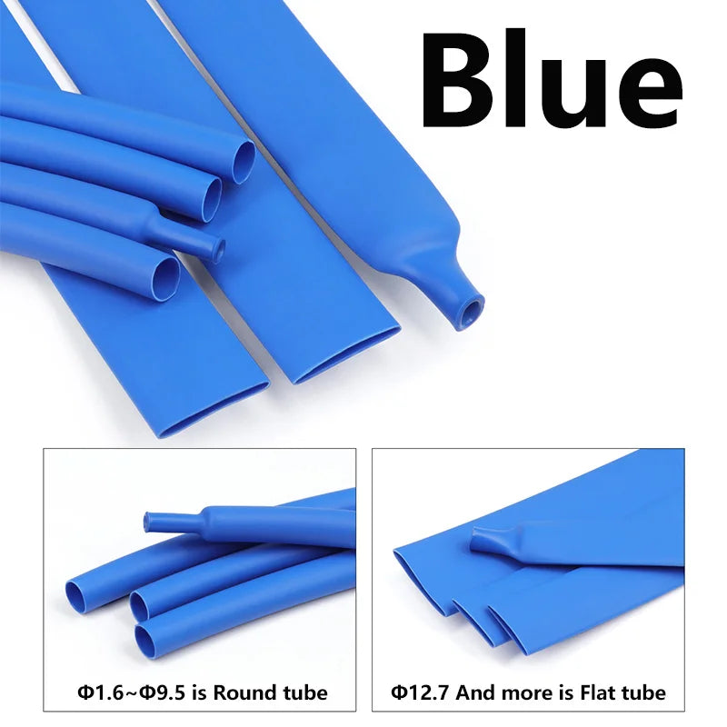 3Meters 3 1 Heat Shrink Tube With Glue Colorful 1.6-50mm Dual Wall Adhesive Lined Polyolefin Shrinkin Wrap Cable Protect Sleeve