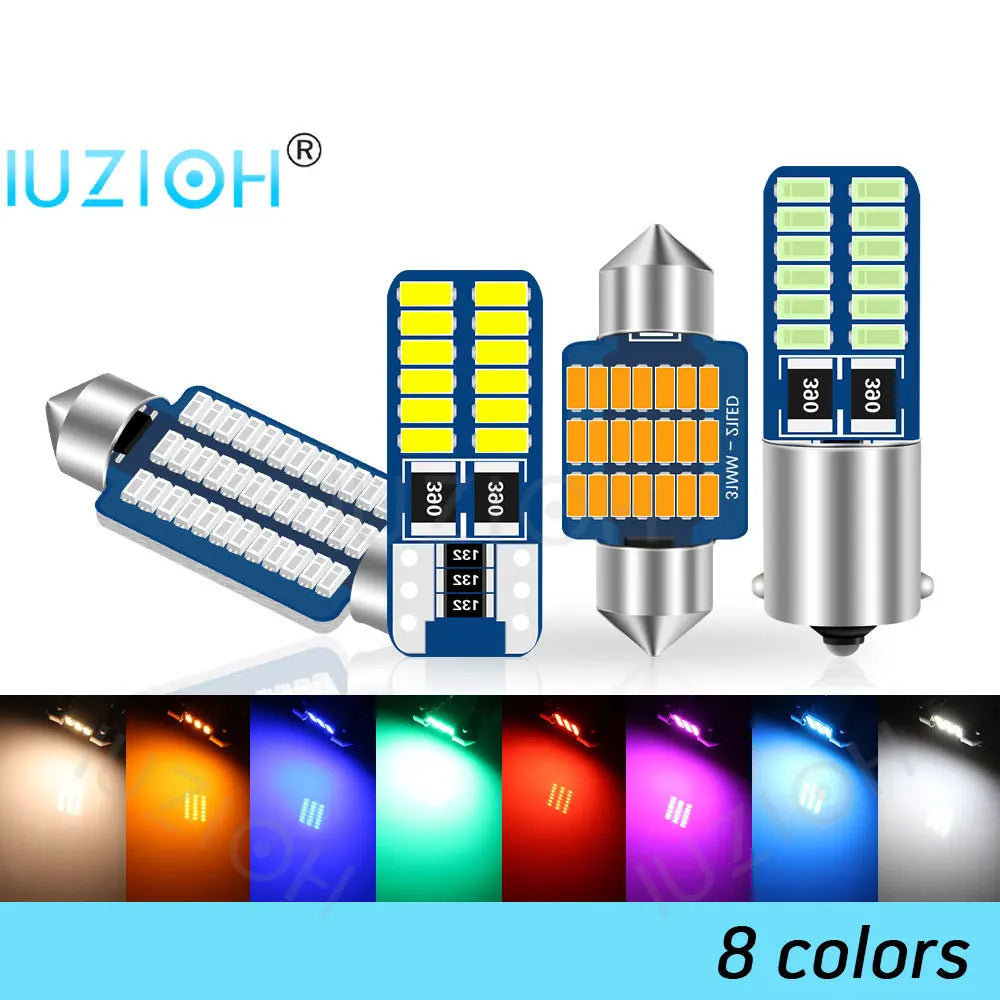 IUZIOH 2PCS C5W Festoon 31mm C10W Led 28mm 36mm 39mm 41mm Ca