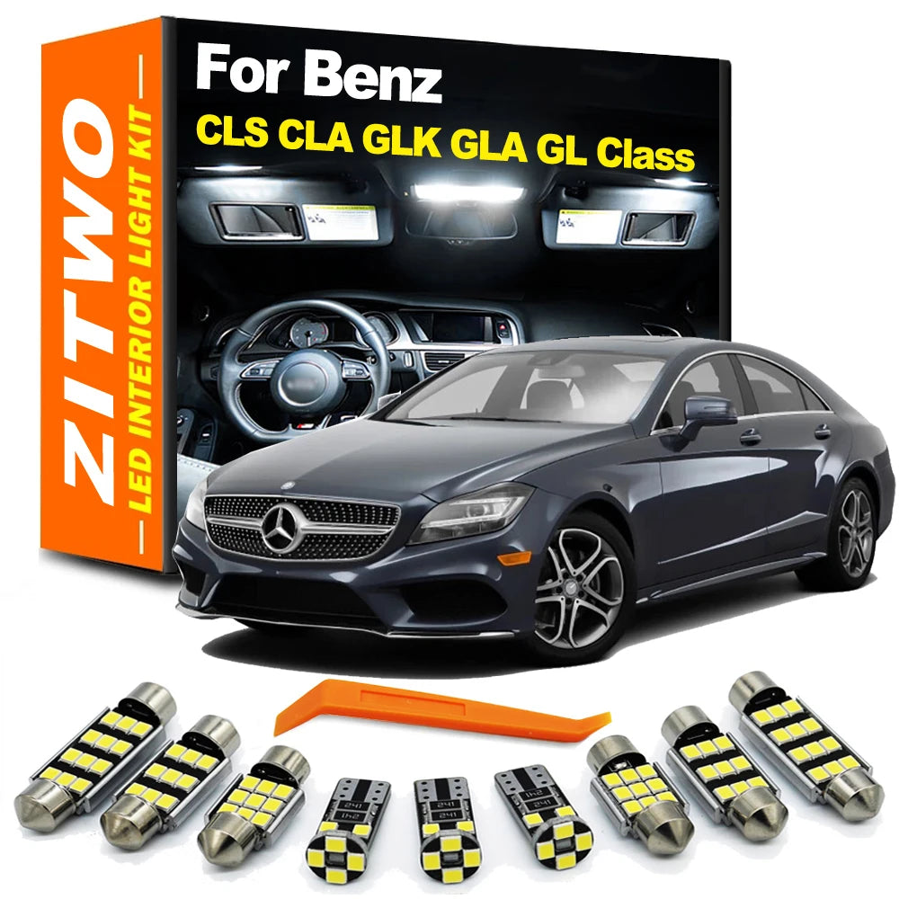 Car LED Interior Dome Reading Light Bulb Kit For Mercedes Be