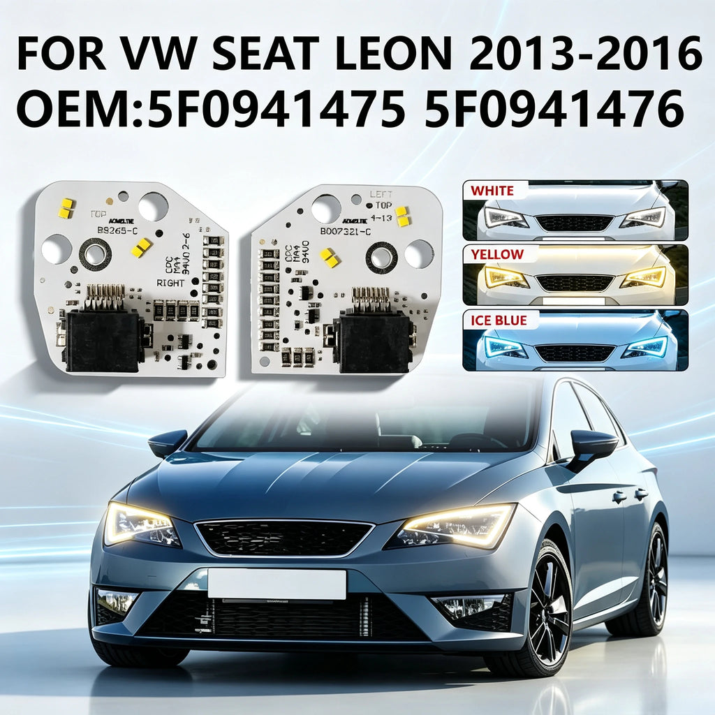 DRL Chip Board Daytime Running Light Angel Eyes Modified Headlight OE 5F0941475 5F0941476 Parts for VW