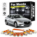 11Pcs LED Interior Vanity Mirror Trunk Dome Plate Light Kit 