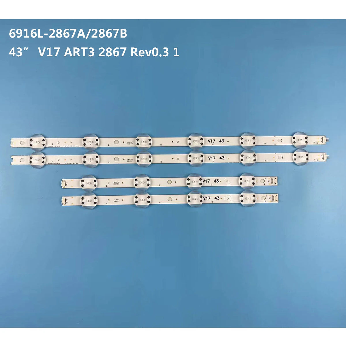 LED Backlight Strip for For 43 inch LED Backlight bar 43VH6100-CB 6916L-2867B 2867G V17 43 6916L-2744A