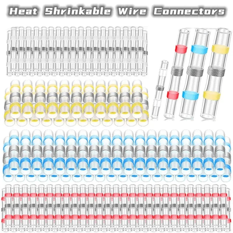 50-1200PCS Heat Shrink Tubing Wires Cable Sleeves Waterproof
