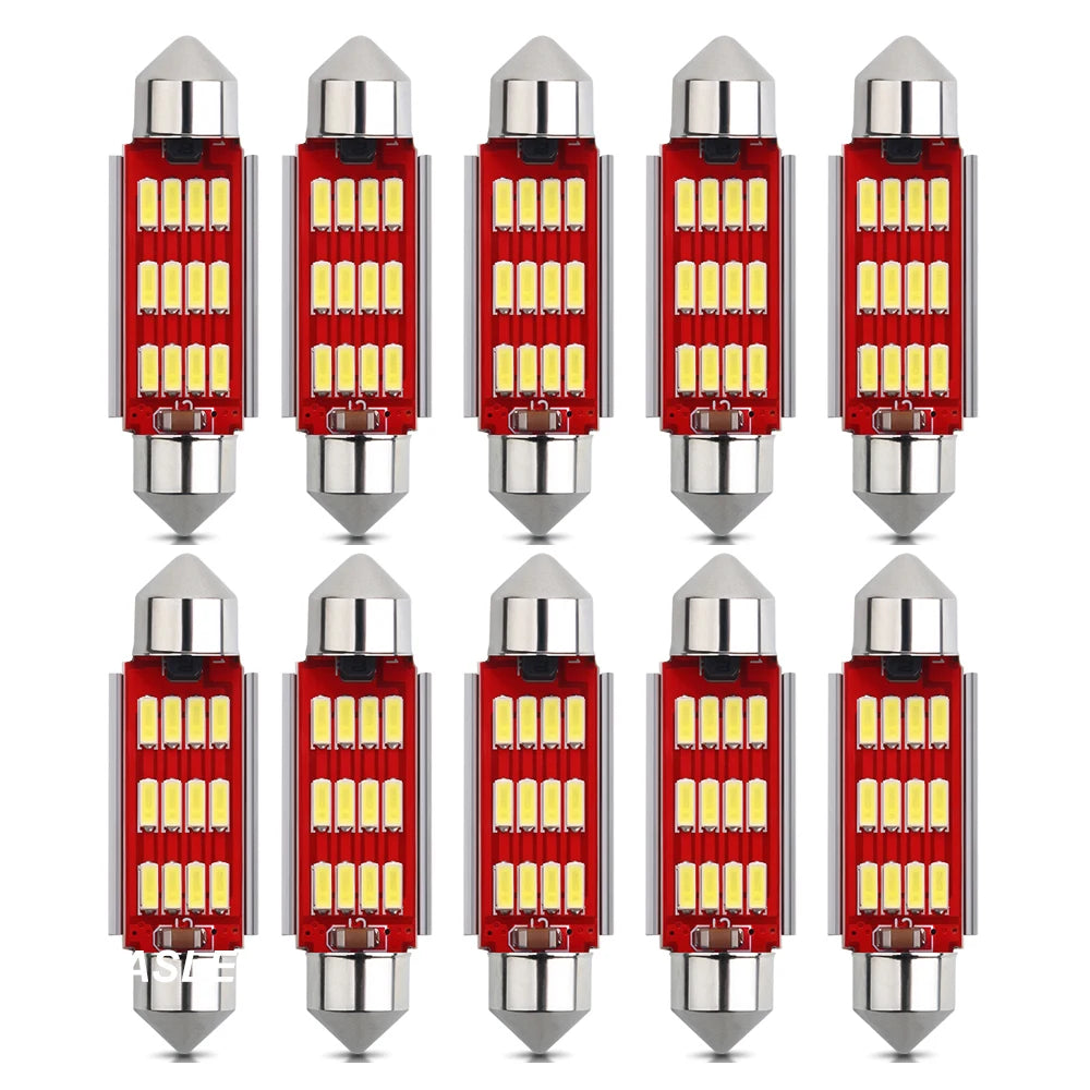 10pcs Canbus New IC 12V C5W C10W Led Bulb 31mm 36mm 39mm 41m