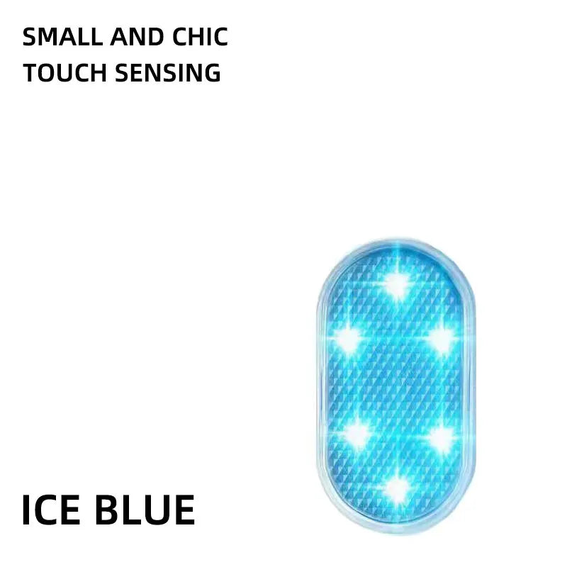 Car Interior Wireless Mini USB Charging LED Touch Light Multi Color Roof Ceiling Reading Lamp for Car Trunk Door Night Light