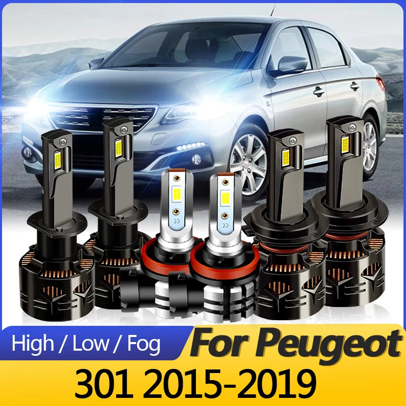 2PCS High quality White CANbus For Peugeot 301 2015-2019 LED