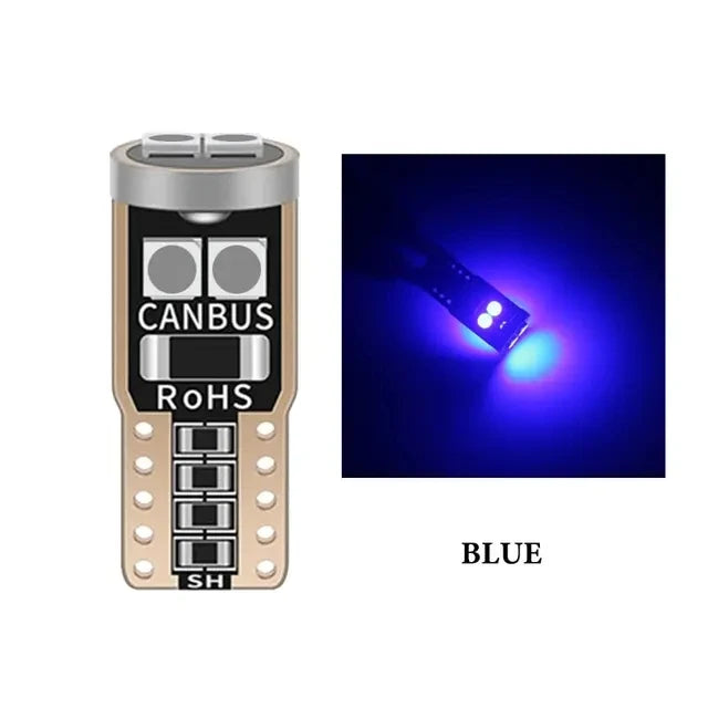 2/6/10Pcs T10 W5W 6SMD 3030 Super Bright LED Canbus No Error Car Interior Reading Dome Lights Auto Parking Lamp Wedg