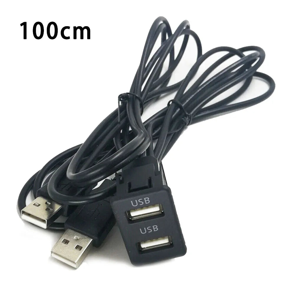 Universal Car Dash Flush Mount USB Port Panel Auto Boat 100c