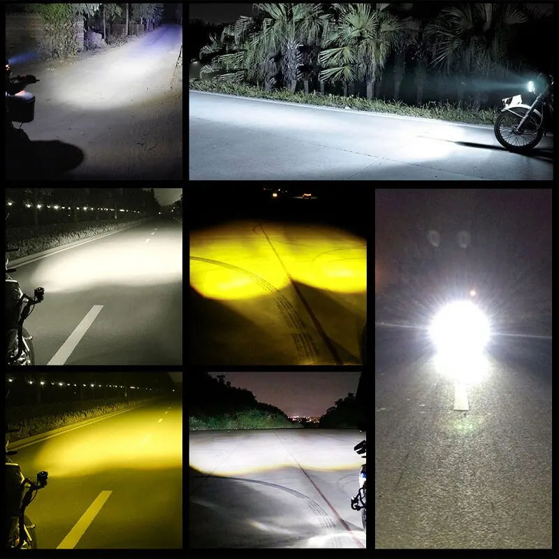 1pcs Mini Driving Light LED Projector Lens Motorcycle Headli