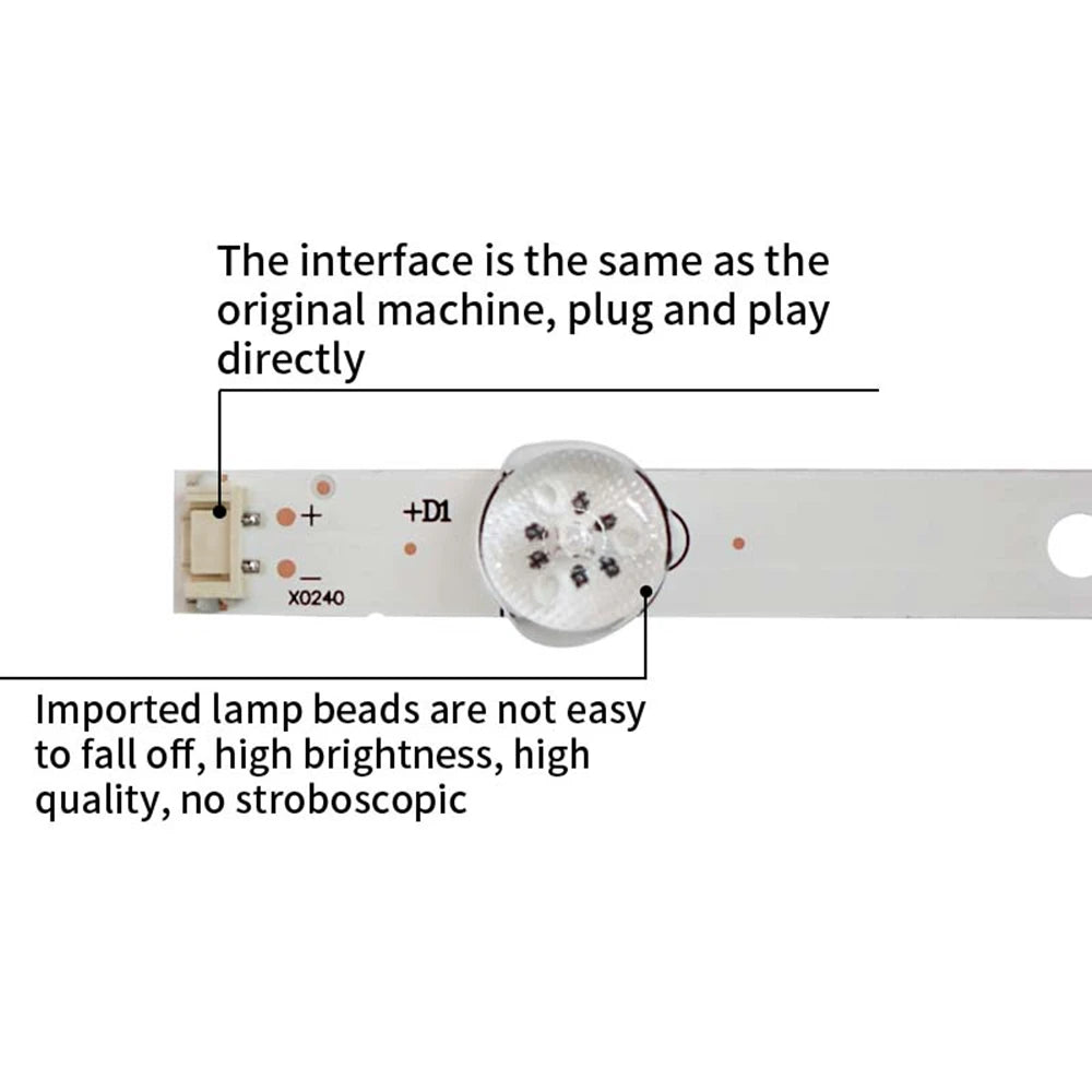 LED Backlight Strip for 65E33A 65K5CD 65M4 43MK-J65000-Y8P00 5800-W6500-8P00 CP00 FP00 SW65D07-ZC62AG-01