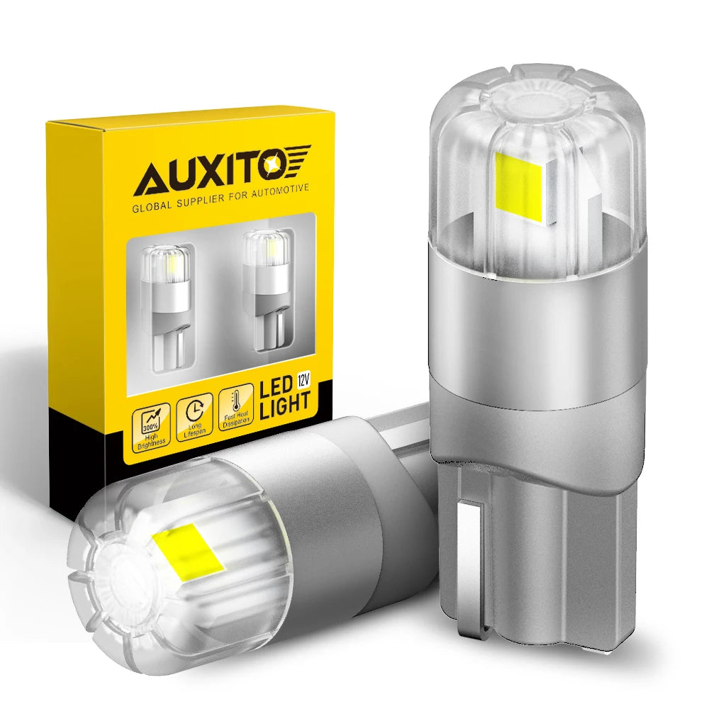 AUXITO 2Pcs 360 Degree Lighting Canbus T10 Lamps W5W LED Bul