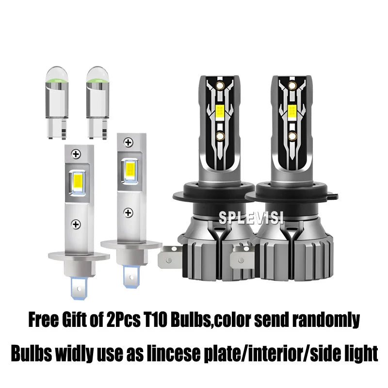 H1 H7 Waterproof LED Car Headlight 6000K White Set for Reliable Performance For OPEL ASTRA 2005 2006 2007 2008 2009