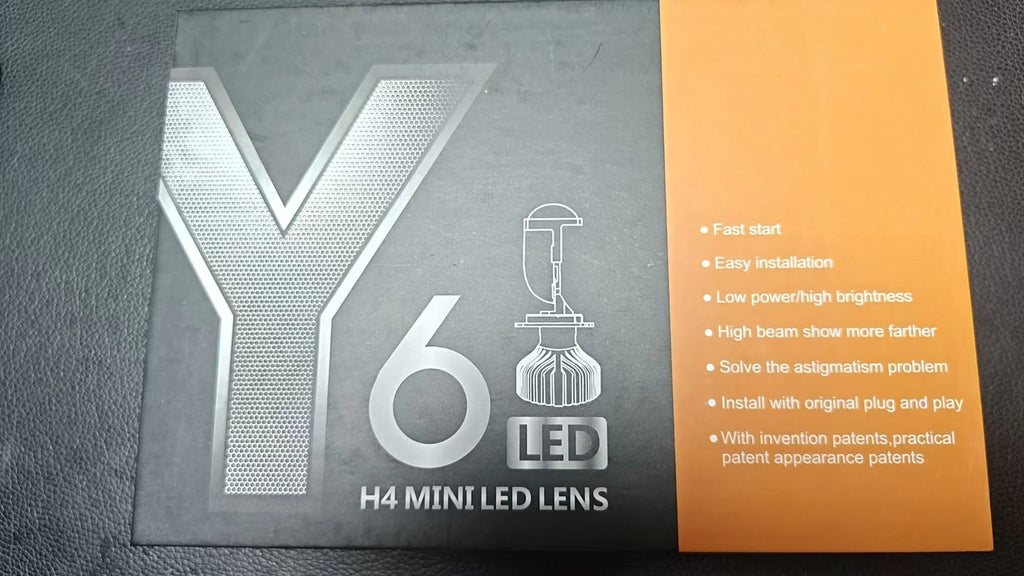 LED Headlight Car Projector Lens Bulb 6000k 30000LM 12V Lense Fan Cooling High Low Beam Automobile Lights for