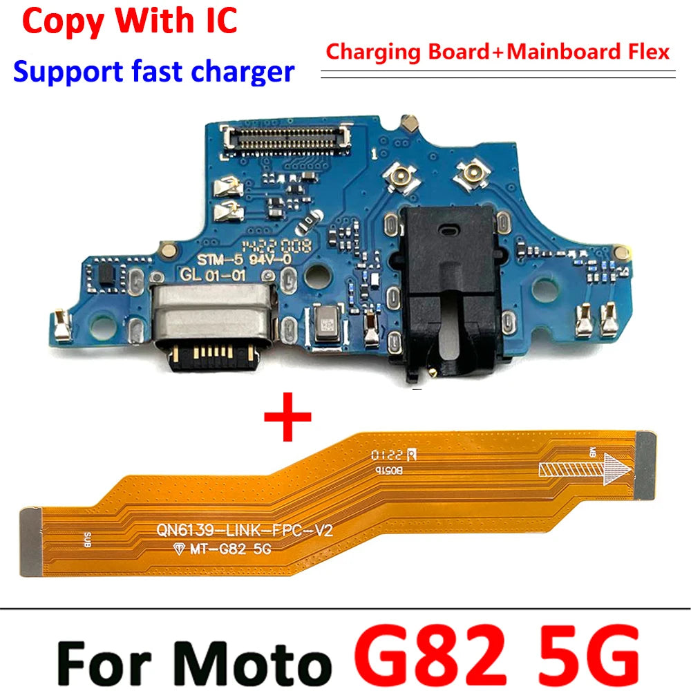 NEW USB Charging Port Board Main Board Motherboard Connector Flex Cable For Moto G31 G41 G42 G50 G51 G62 5G G60 G71 G100 G 5G