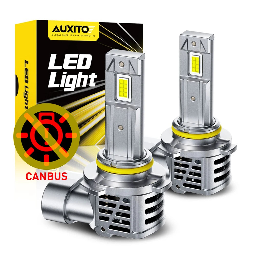 AUXITO 2Pcs 9005 HB3 9006 HB4 LED Lights Canbus 6500K Headli
