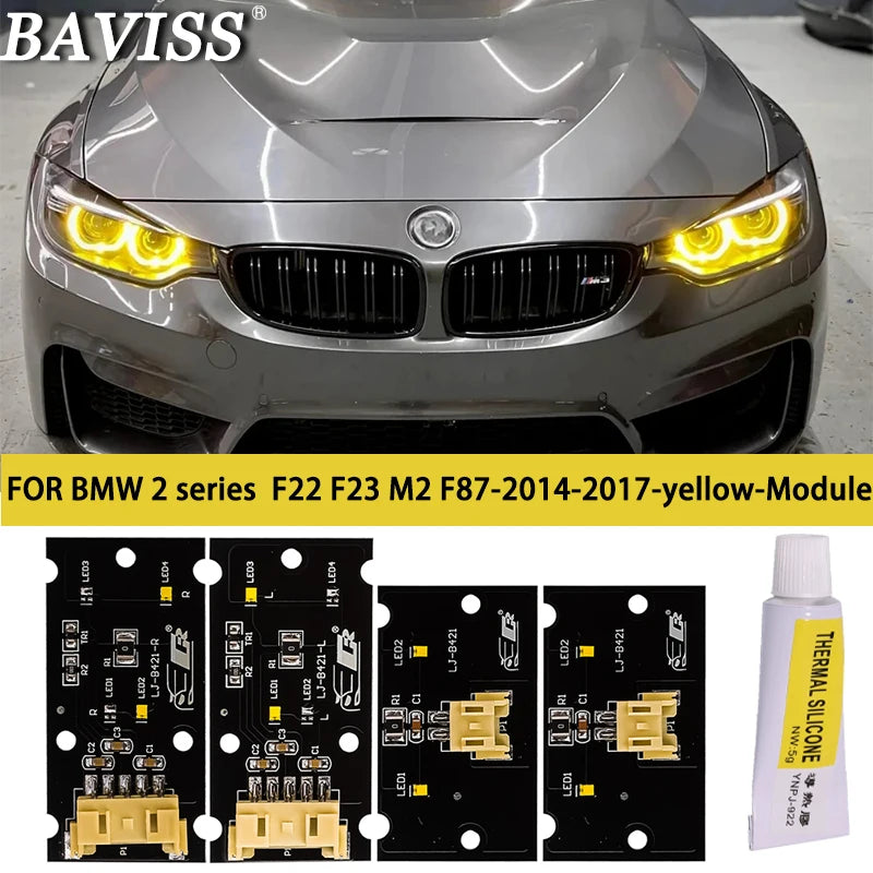 DRL multicolor LED boards F22 F23 daytime running lights Amber 1 set for BMW F87 F23 M2C