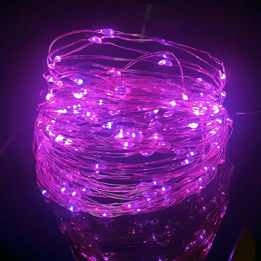 3-10pcs Fairy Lights String Button Battery Light Home Decor Living Bedroom Garden Christmas Wedding New Year Ornament Garland