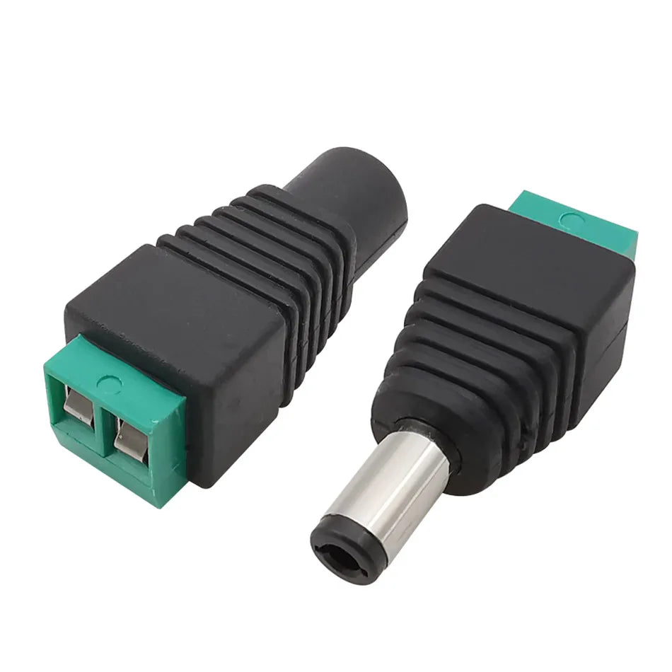 DC 2.5 x 5.5mm 12V DC Power Socket Connector 5.5 2.5mm Male 