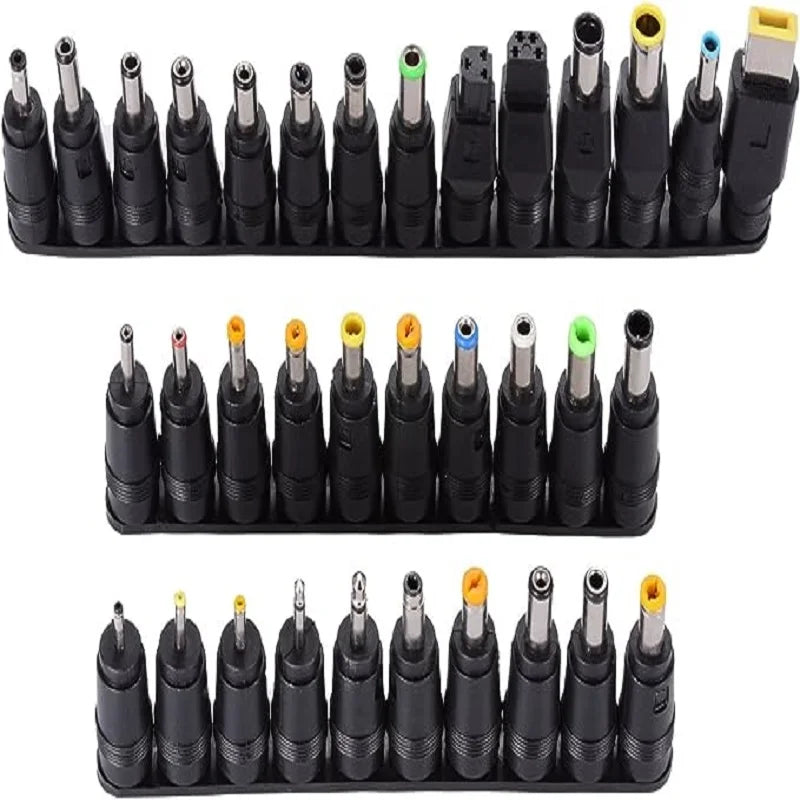 34PCS Universal 5.5mmx2.1mm DC AC Power Adapter Tips Connect