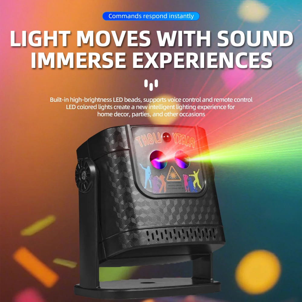Mini 60 Patterns Projector Party Effect Lights DJ Disco Holi