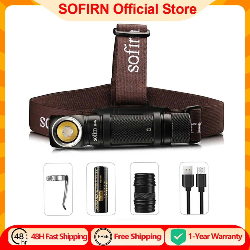 Sofirn SP40A TIR Optics Rechargeable LED Headlamp TN-3535 12