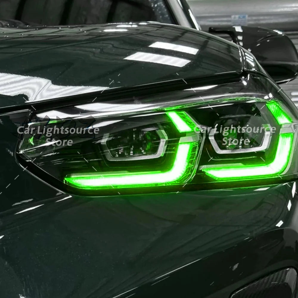Angel Eye DRL LED Boards For BMW X3 X3M G01 X4 X4M G02 F97 F98 LCI 2021-2024 Headlight Daytime Running Light