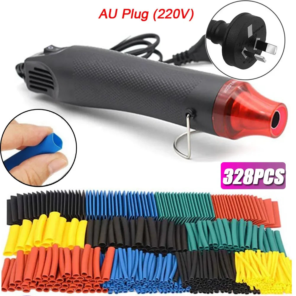 580/328/127PCS Heat Shrink Tubing Wrapping Kit 2 1 Shrinkable Wire Shrinking Wrap Tubing Wire Connect Cover Protection Sleeving