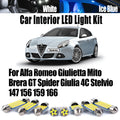 LED Interior Reading Light Kit For Alfa Romeo Giulietta Mito Brera GT Spider Giulia 4C Stelvio 147