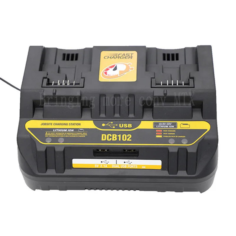Fast Charging DCB102 Li-ion Battery Charger For DeWalt 12V 1