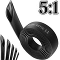 5 1 Ratio Heat Shrink Tubing Φ4mm to Φ52 Dual Wall Adhesive Lined Shrinkable Wire Wrap Tube Waterproof Industrial Sleeves Black