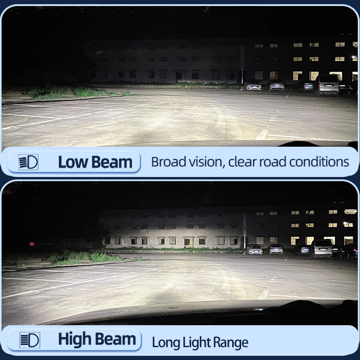 2PCS Powerful HID TO LED Headlight Bulbs D1S D2S D3S D4S D5S