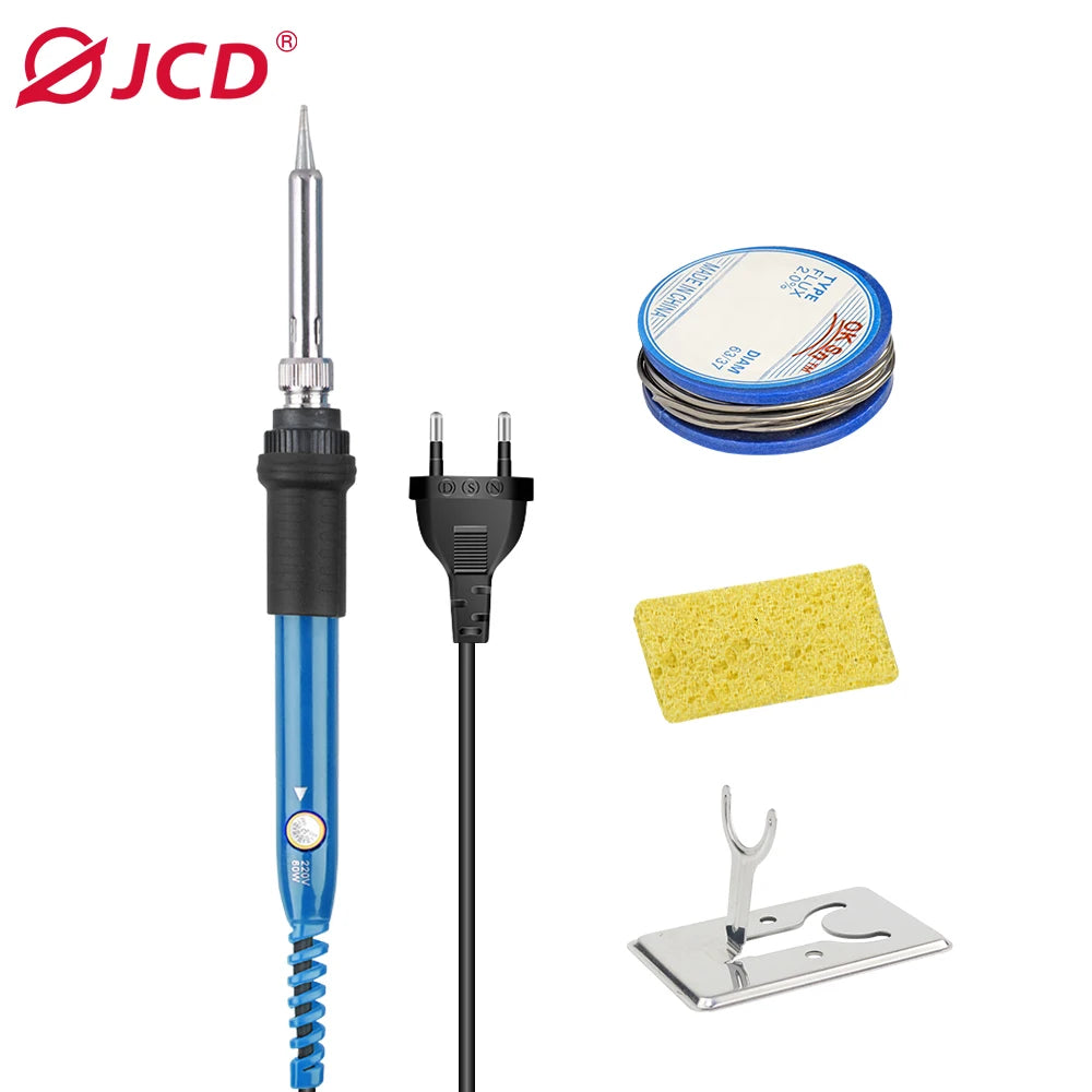 JCD 60W/80W Electric Soldering Iron Adjustable Temperature Digital Display Electronic Welding Repair Tools With Solder Tin Iron