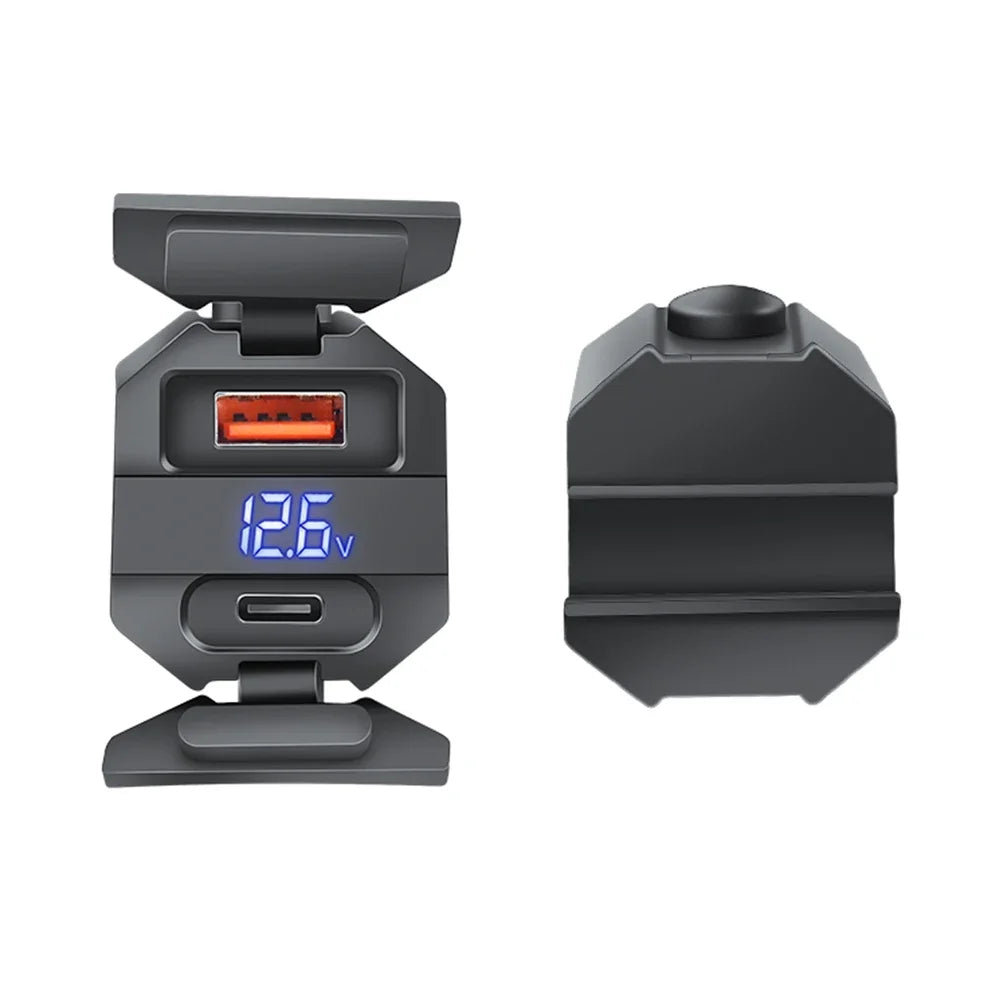 100W Motorcycle Vehicle-Mounted Charger Waterproof Adapter 1
