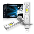 2Pcs H1 H3 LED Headlight Bulbs Mini 120W 20000LM CSP Fanless