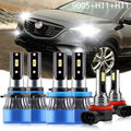 LED Headlight 9005/HB3 H11 Fog Light Combo Beam Bulbs Kit Ha