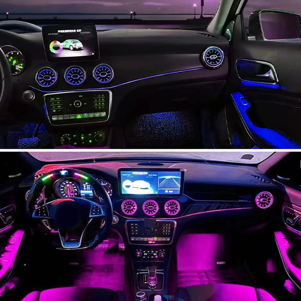 For Mercedes-Benz A CLA GLA W176 W117 W156 Led Car Air Vents