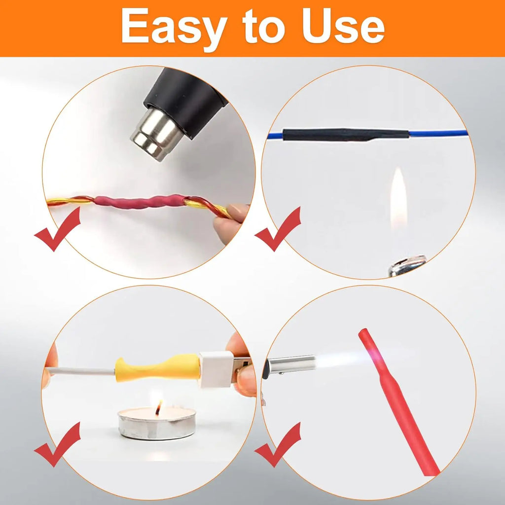 580/560Pcs Heat Shrink Tubing Kit EVA Material in 6 Colors 1