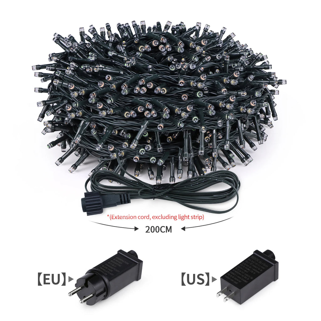10M-100M LED Festival Lights Outdoor LED String Garland Ligh