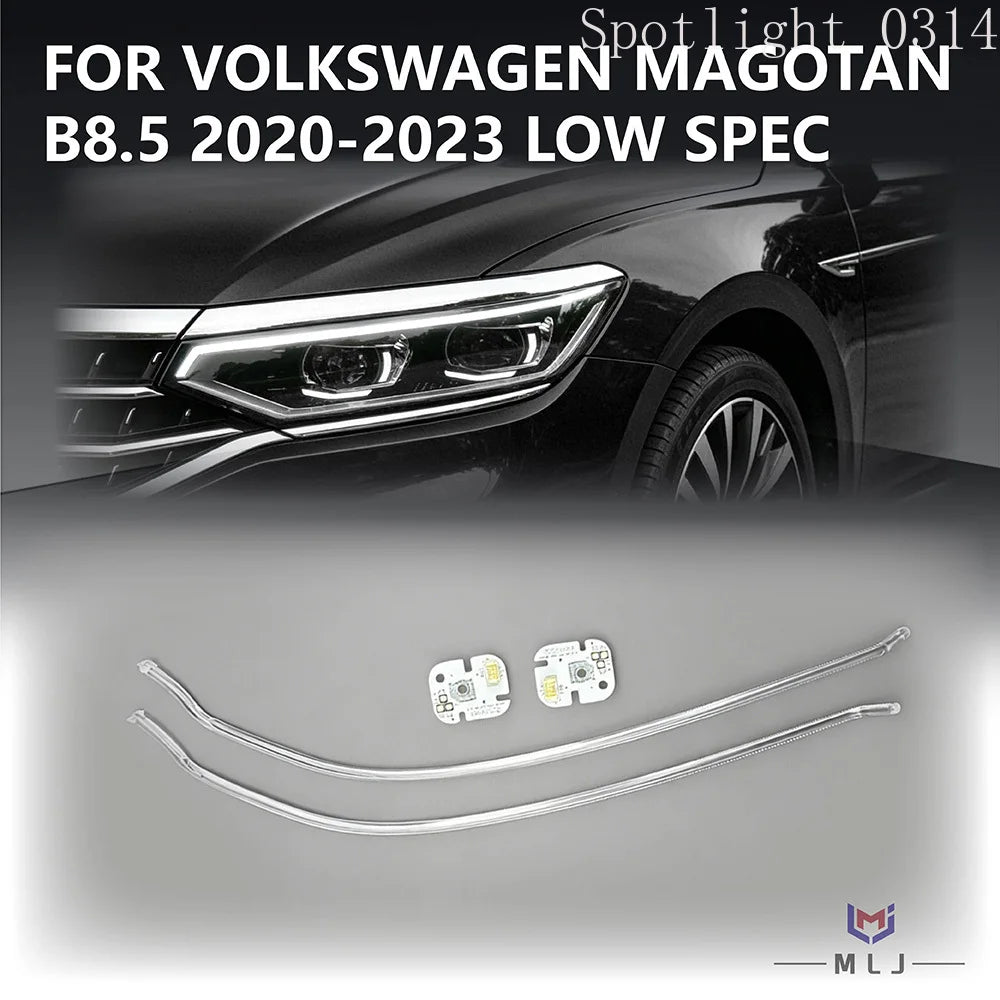 Angel Eye Chip Light Guide Strip For Volkswagen Magotan B8.5 2020-2023 Low-Spec Headlight DRL Chip White