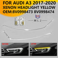 Headlight Yellow DRL Board Light Guide Tube Light Source Chips Daytime Running Light Replacement Parts for