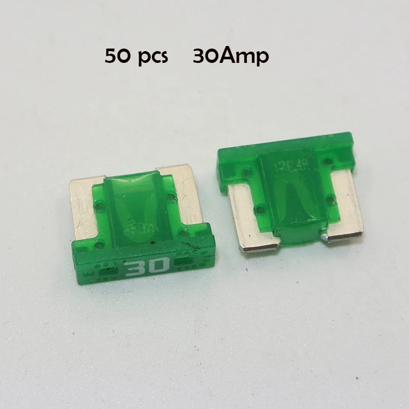 90/50pcs Fuses Micro Short Low Profile Mini Blade Fuse Assortment 3A 5A 7.5A 10A 15A 20A for Car Boat Truck SUV Automotive