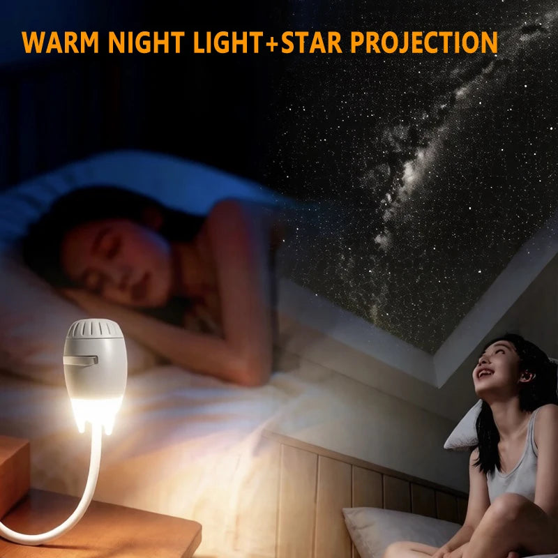 2 in 1 Mini Galaxy Star Projector USB Night Light Starry Sky