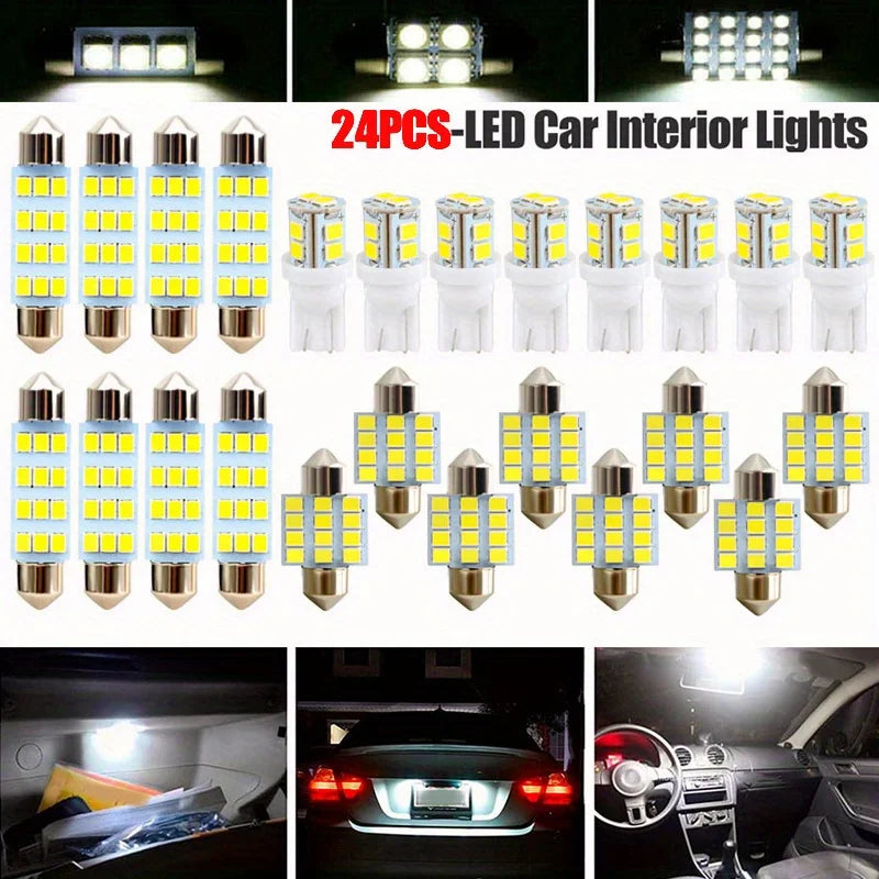 24pcs/Set Automobile LED Combination Light Car Interior Ligh
