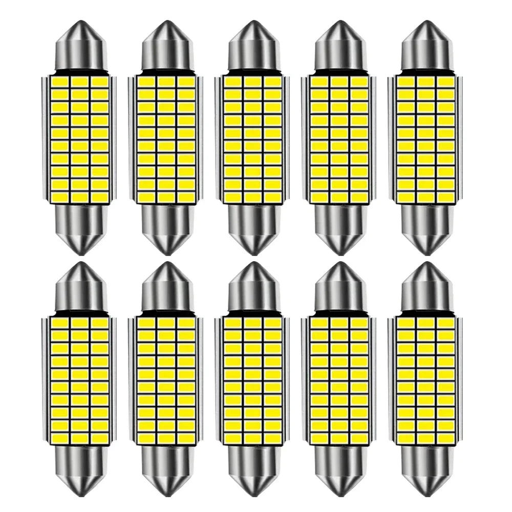 10pcs Festoon 31mm 36mm 39mm 41mm High Quality Super Bright 