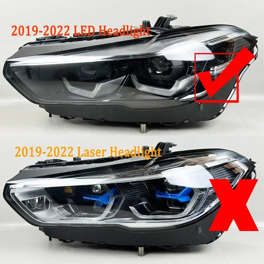 LED Headlight Yellow Red Blue DRL For BMW X5 G05 X6 G06 2019-2021 25dX 40i M50iX SUV Daytime Running Light
