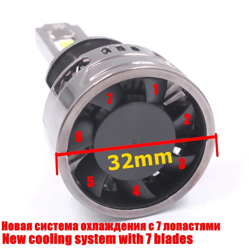 140W X5P H7 Car LED Headlight Bulb Fog Light Canbus 6000k HB